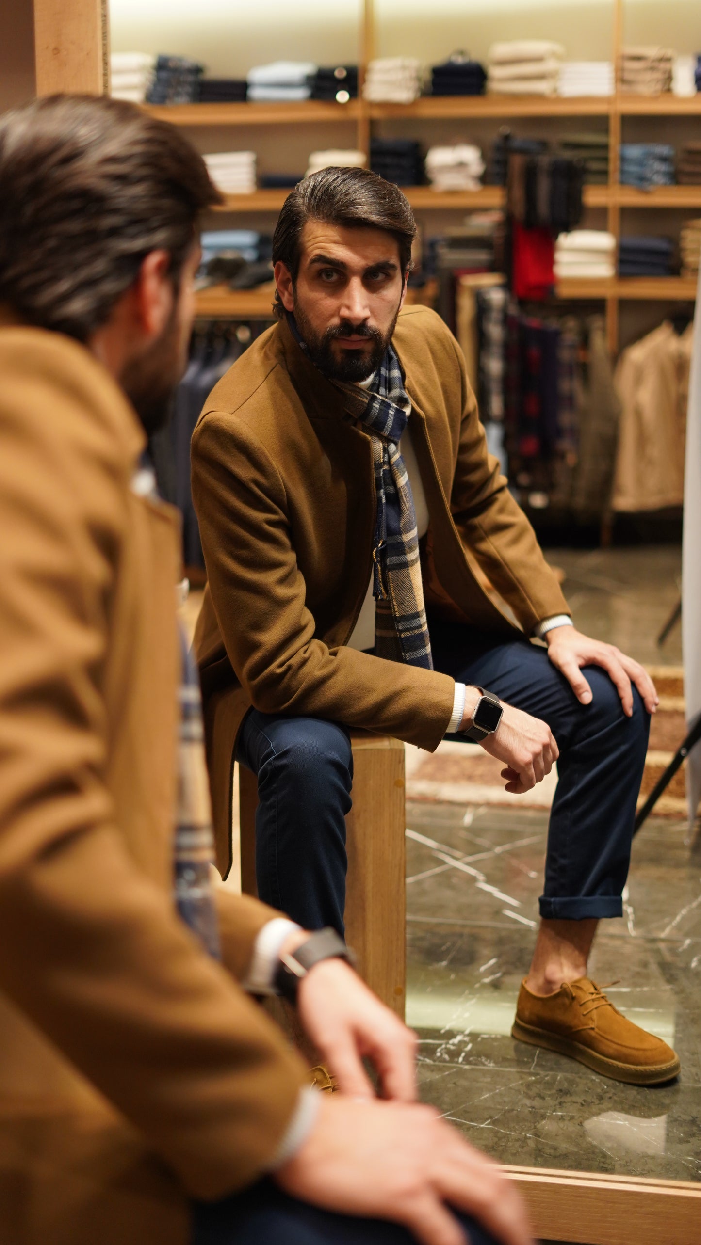 2H Havan High Neck Coat Jacket