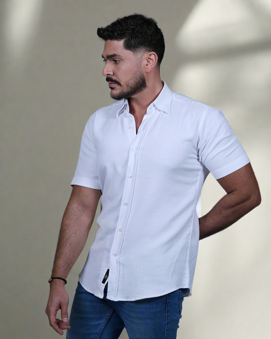 2H Short Sleeve Linen Shirt