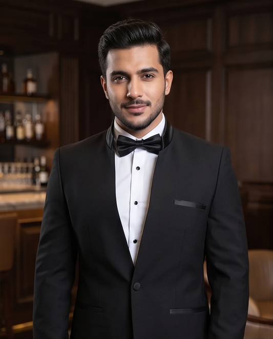 SALE! 2H Black Wedding Suit 2 Pieces