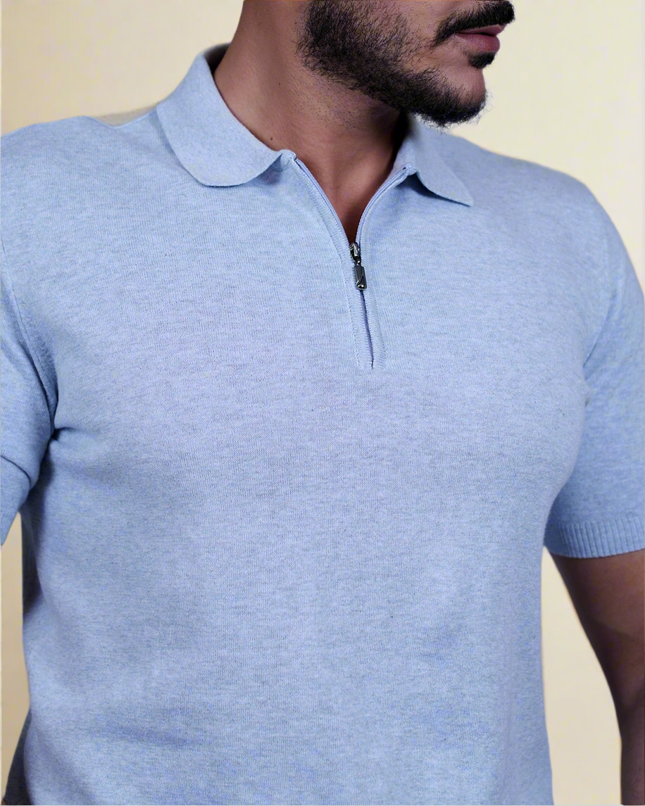 2H #20001-40 Polo Knitted T-Shirt