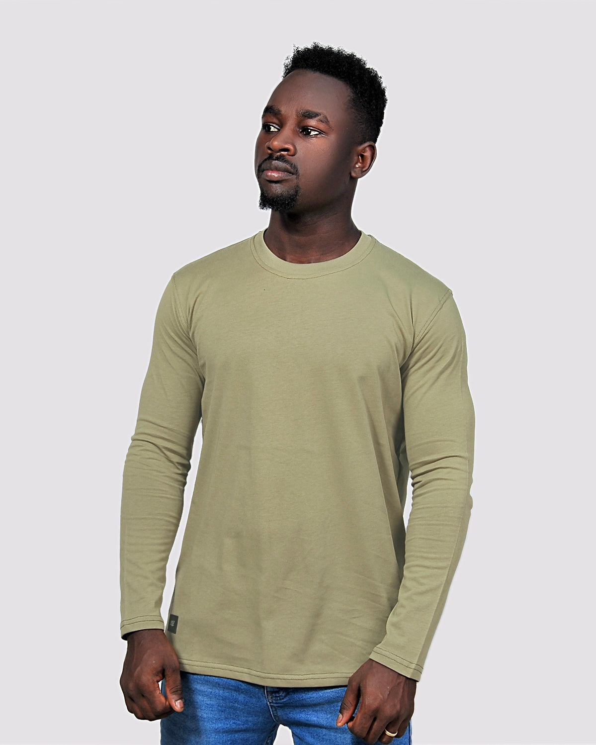 2H #338761 Army long Sleeve Sweater
