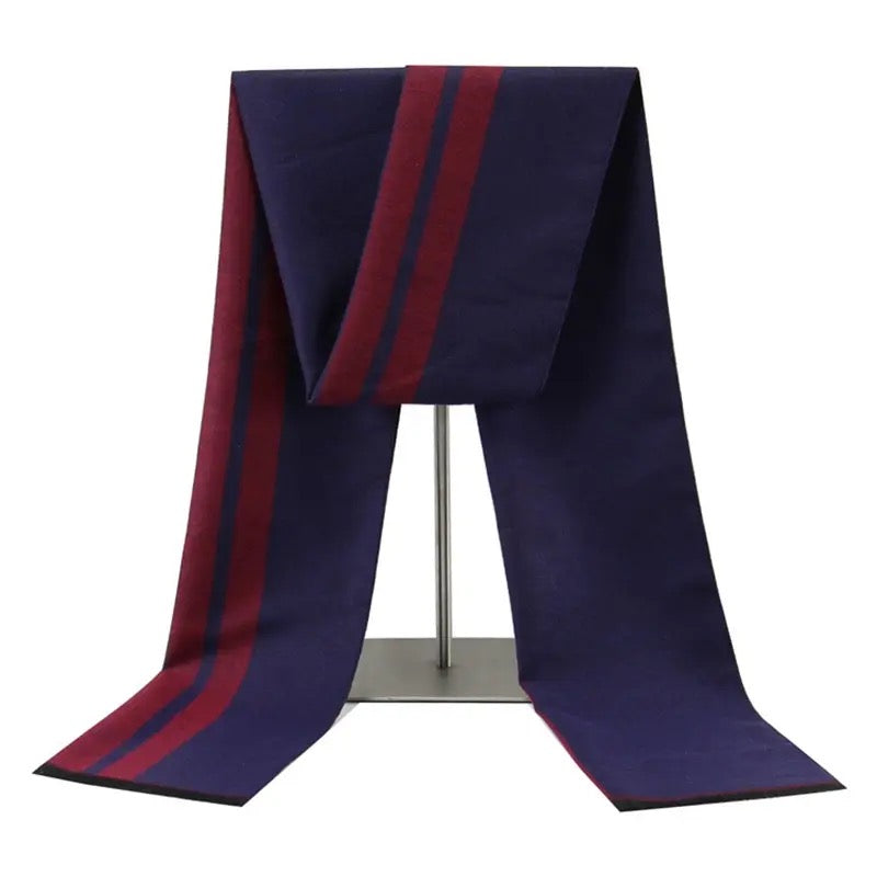 2H Navy/Red Scarf