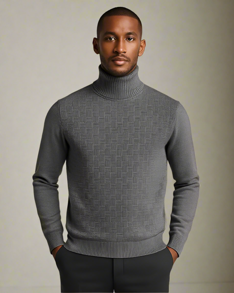 2H #462 Turtle Neck Knitted Sweater