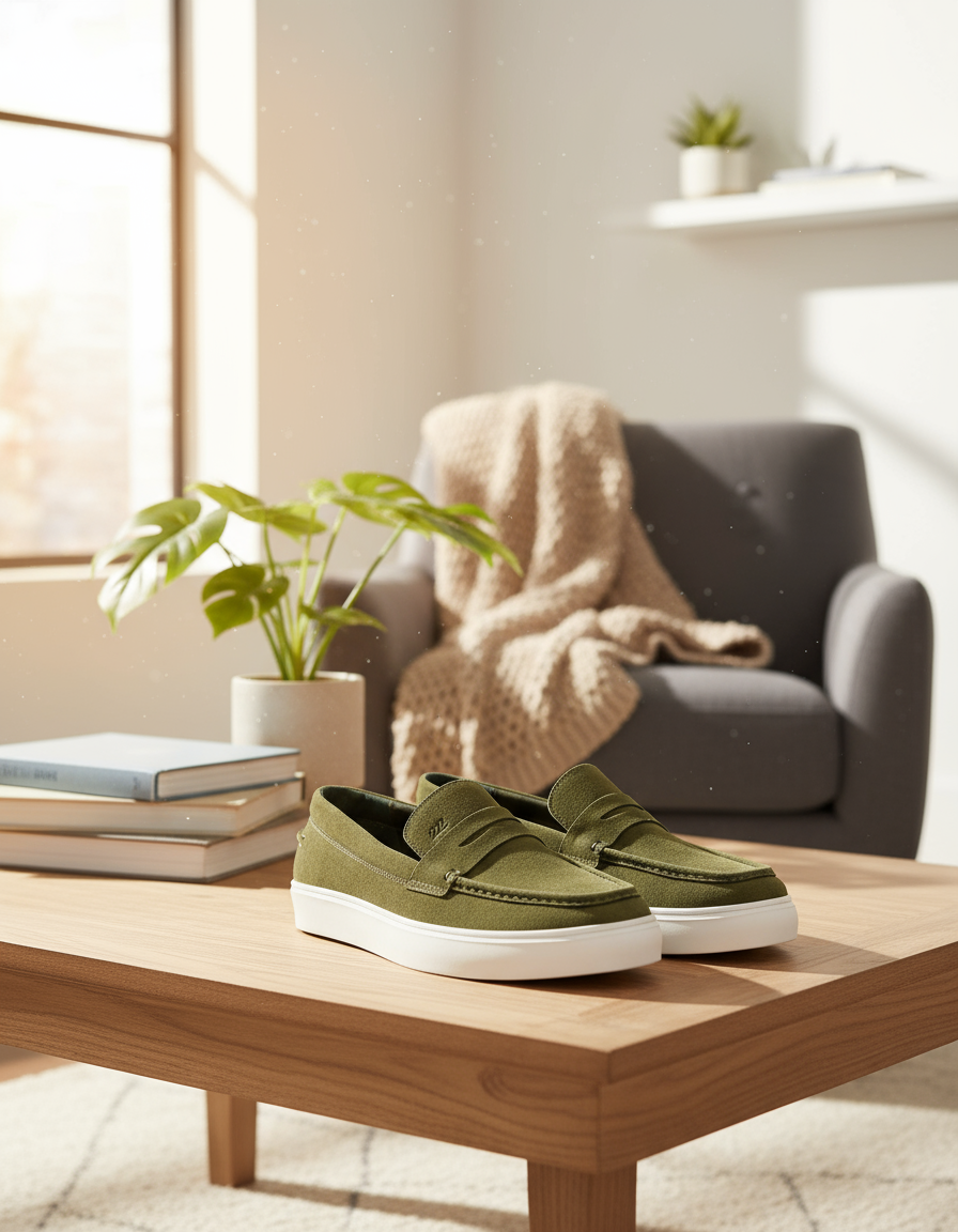 2H #2311 1007 1313 Green Casual shoes