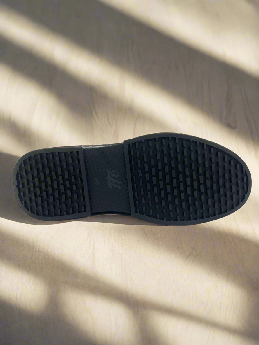 2H #E26249-85-515 Genuine Leather Navy Casual Shoes