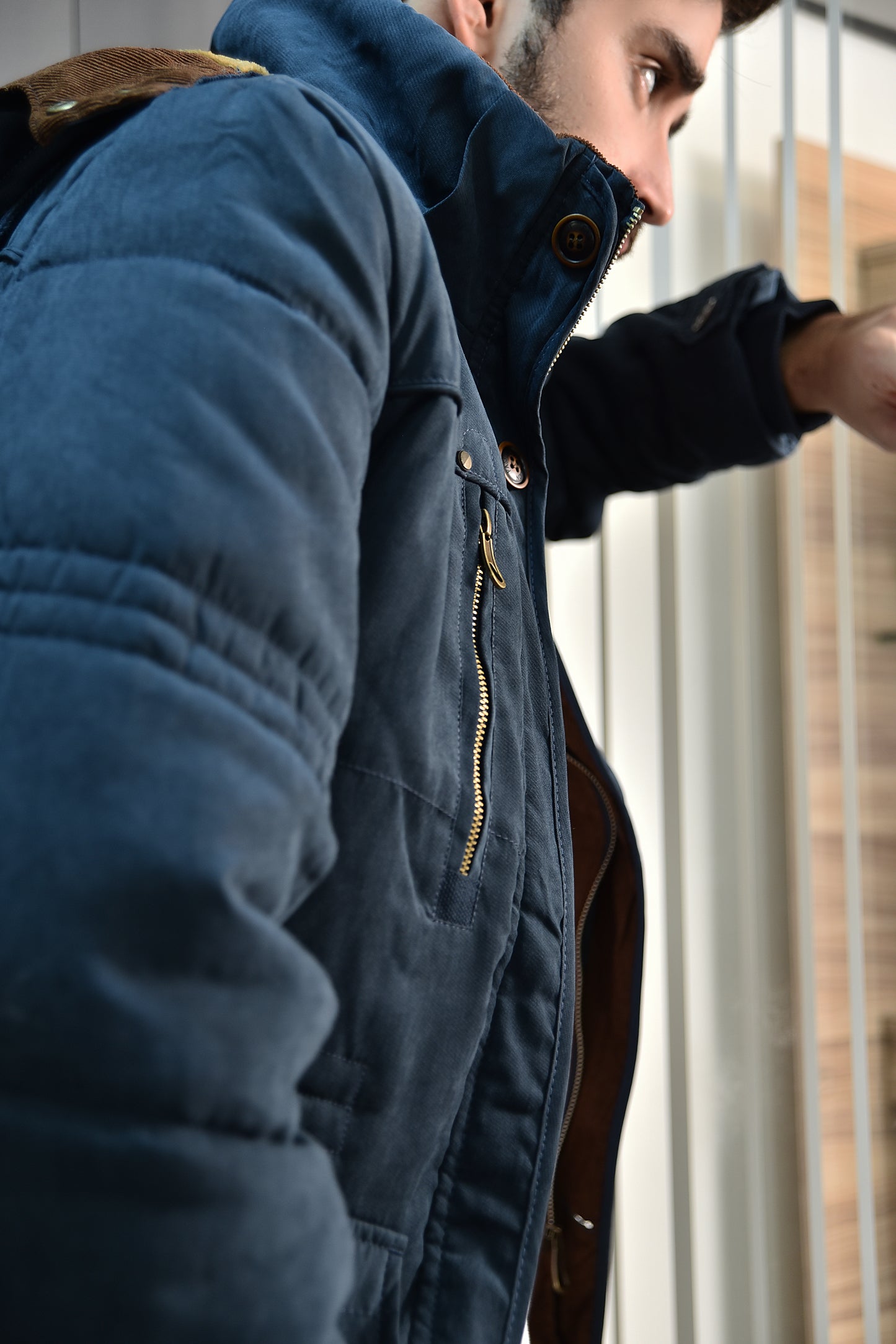 2H Navy Casual Jacket