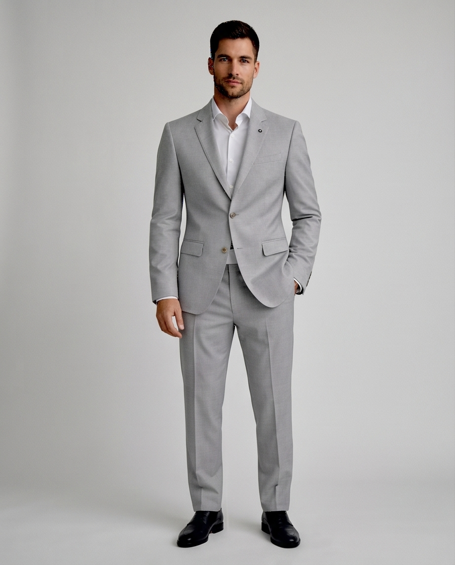2H #002-3006-07 Gray Formal Suit