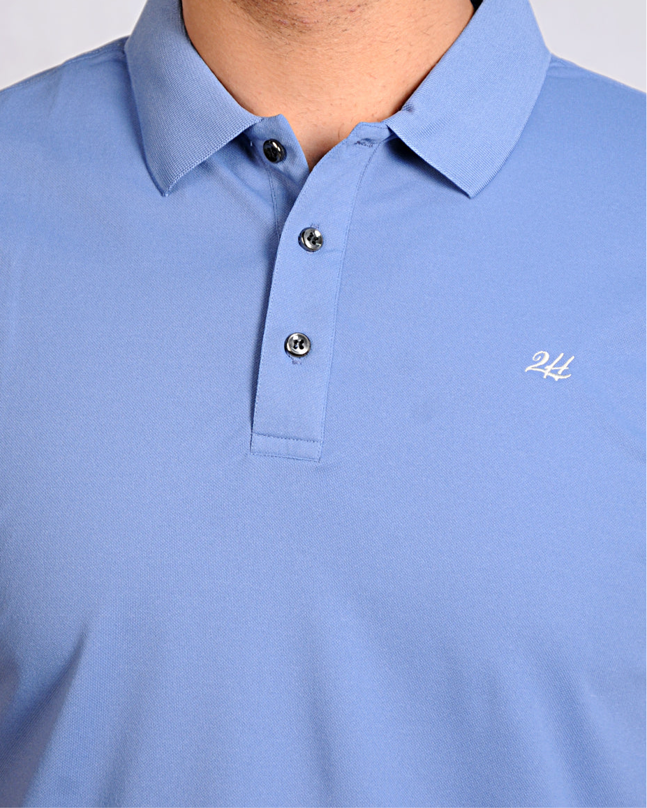 2H #CX.231 Blue Polo T-shirt