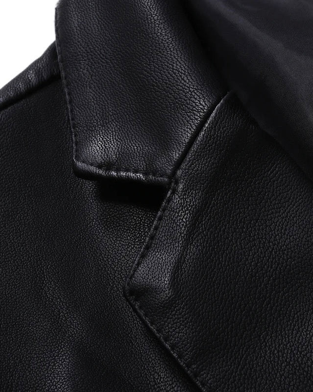 SALE! 2H #611 Black Leather Casual Jacket