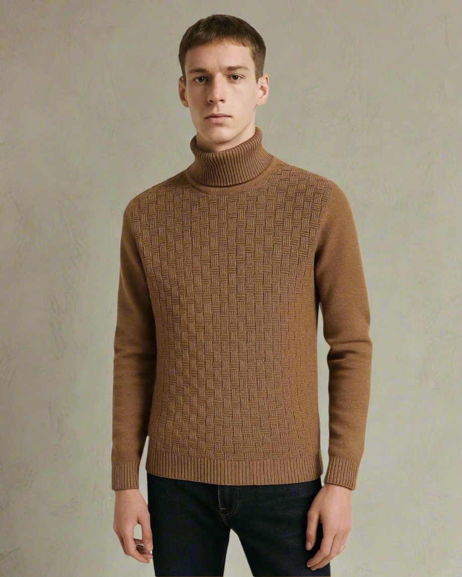 2H #462 Turtle Neck Knitted Sweater
