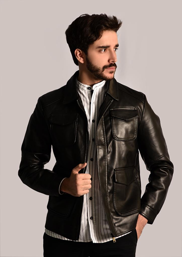 2H Leather Casual Jacket