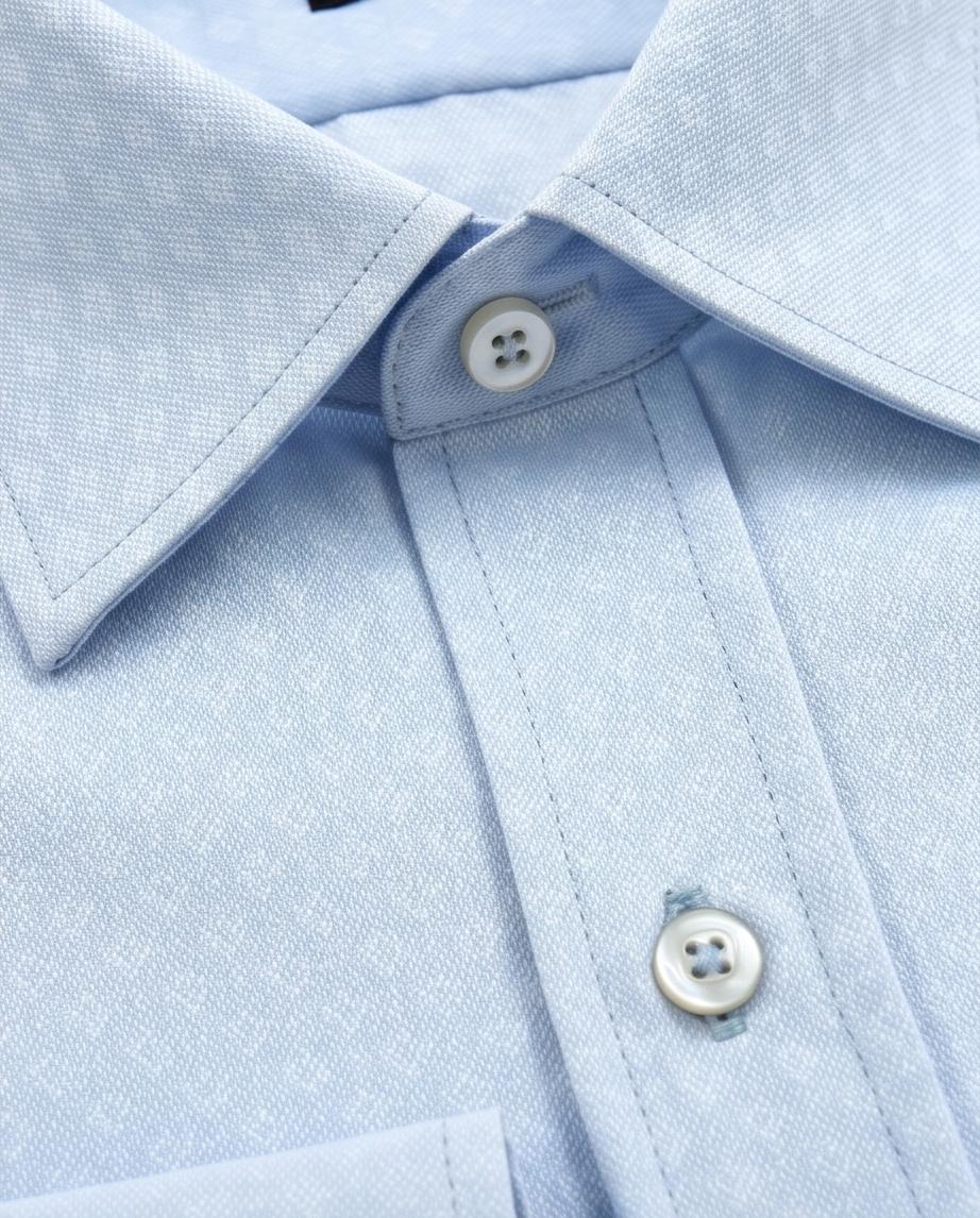2H #180725 Light Blue printed Shirt