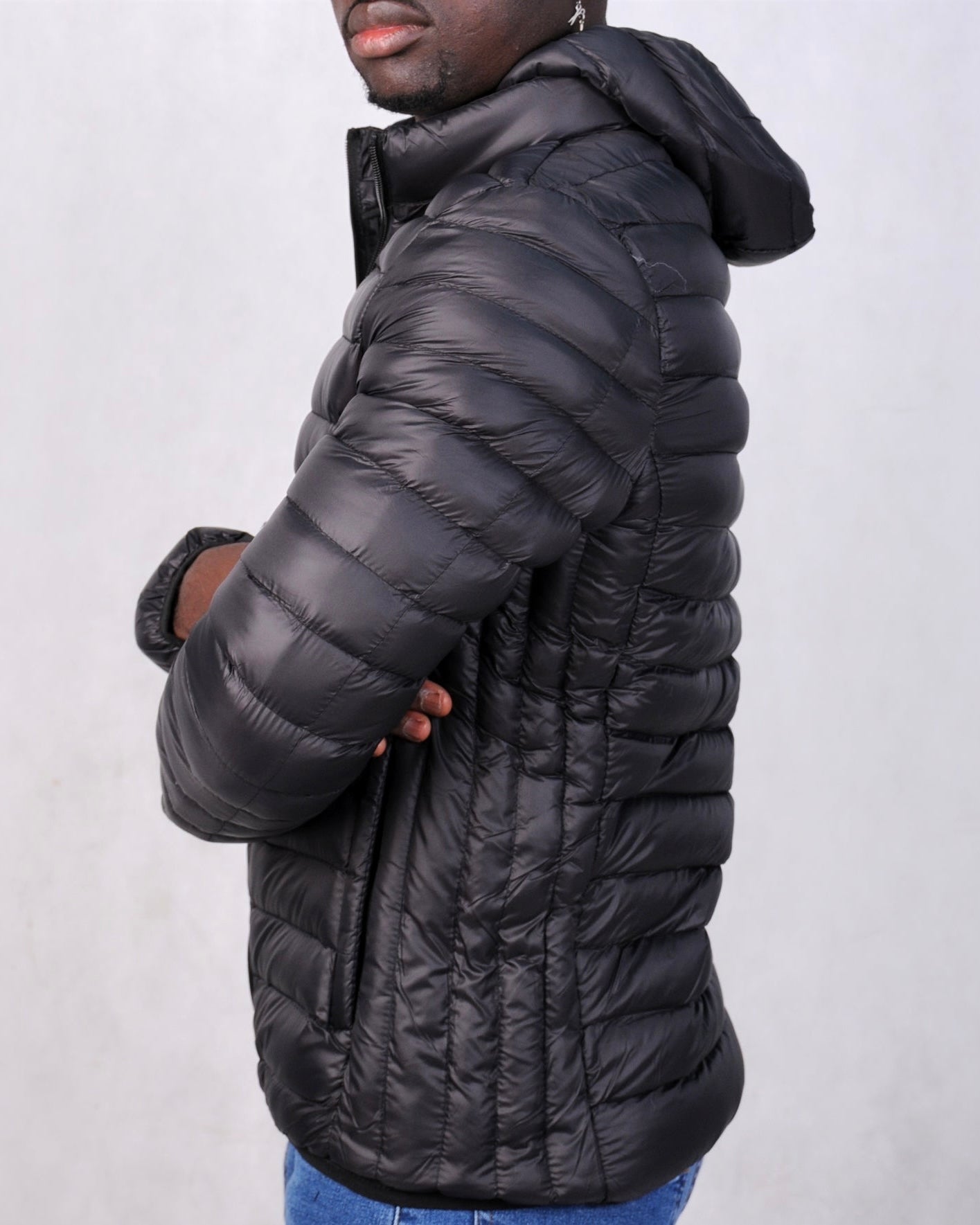 SALE! 2H Black Lightweight Puffer Jacket