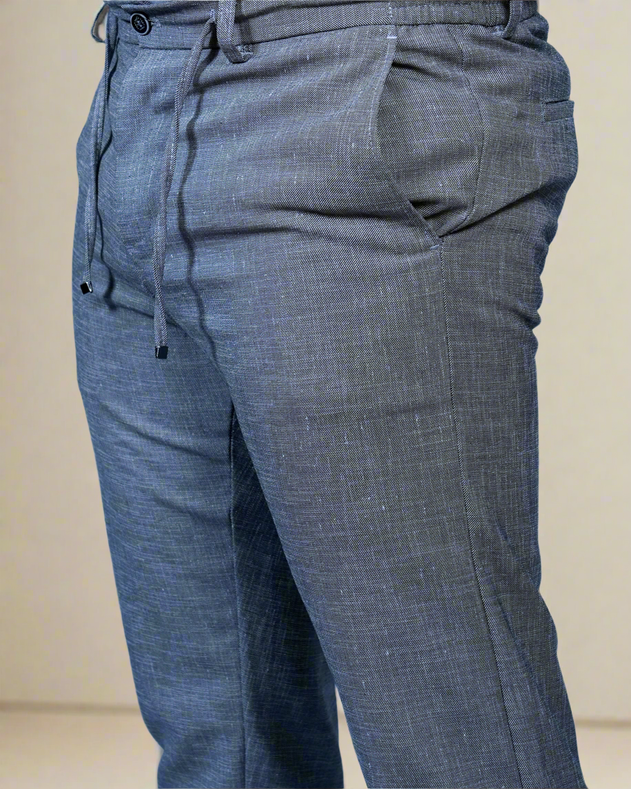 2H pant Linen’s Look,with rope