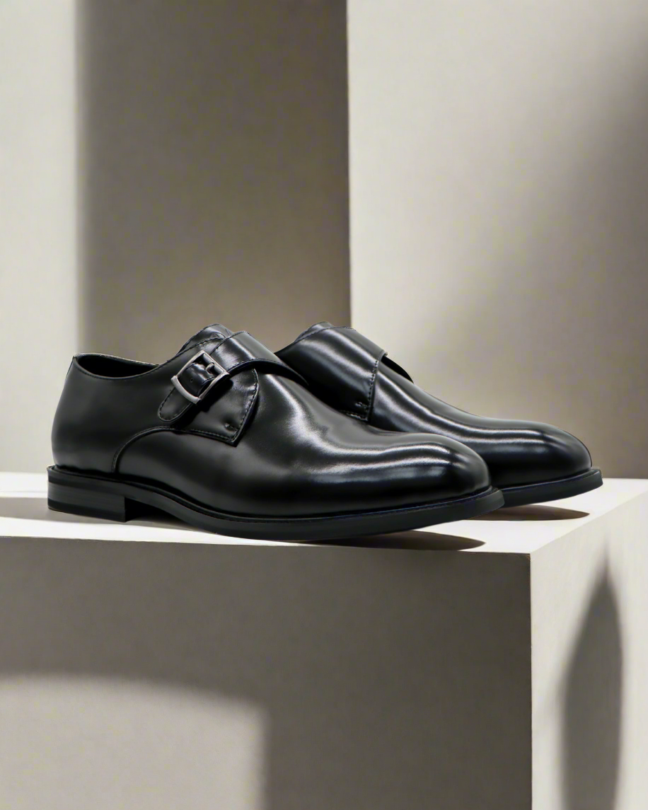 2H #2102 7001 1354 Black Formal shoes