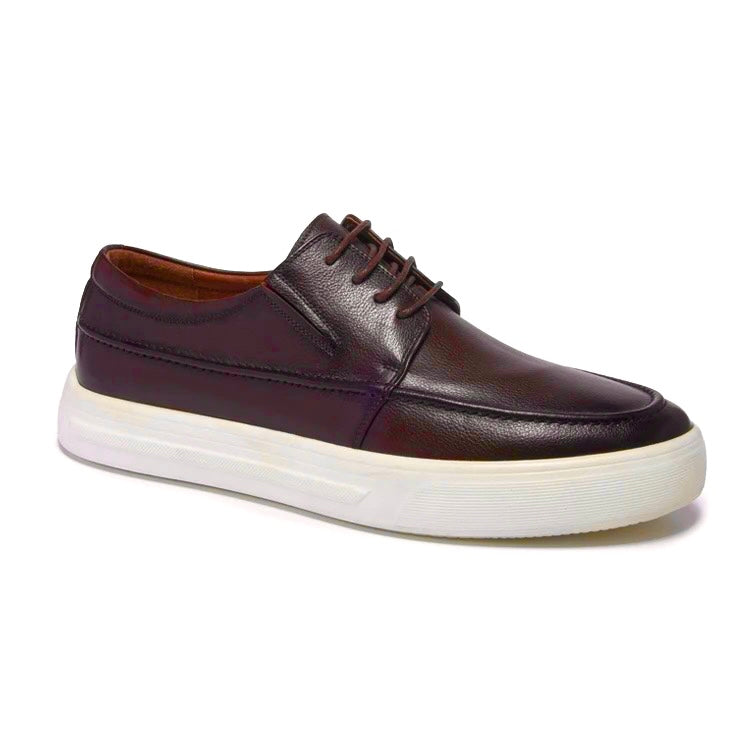 2H #16070-24-422 Genuine Leather Brown Casual Shoes