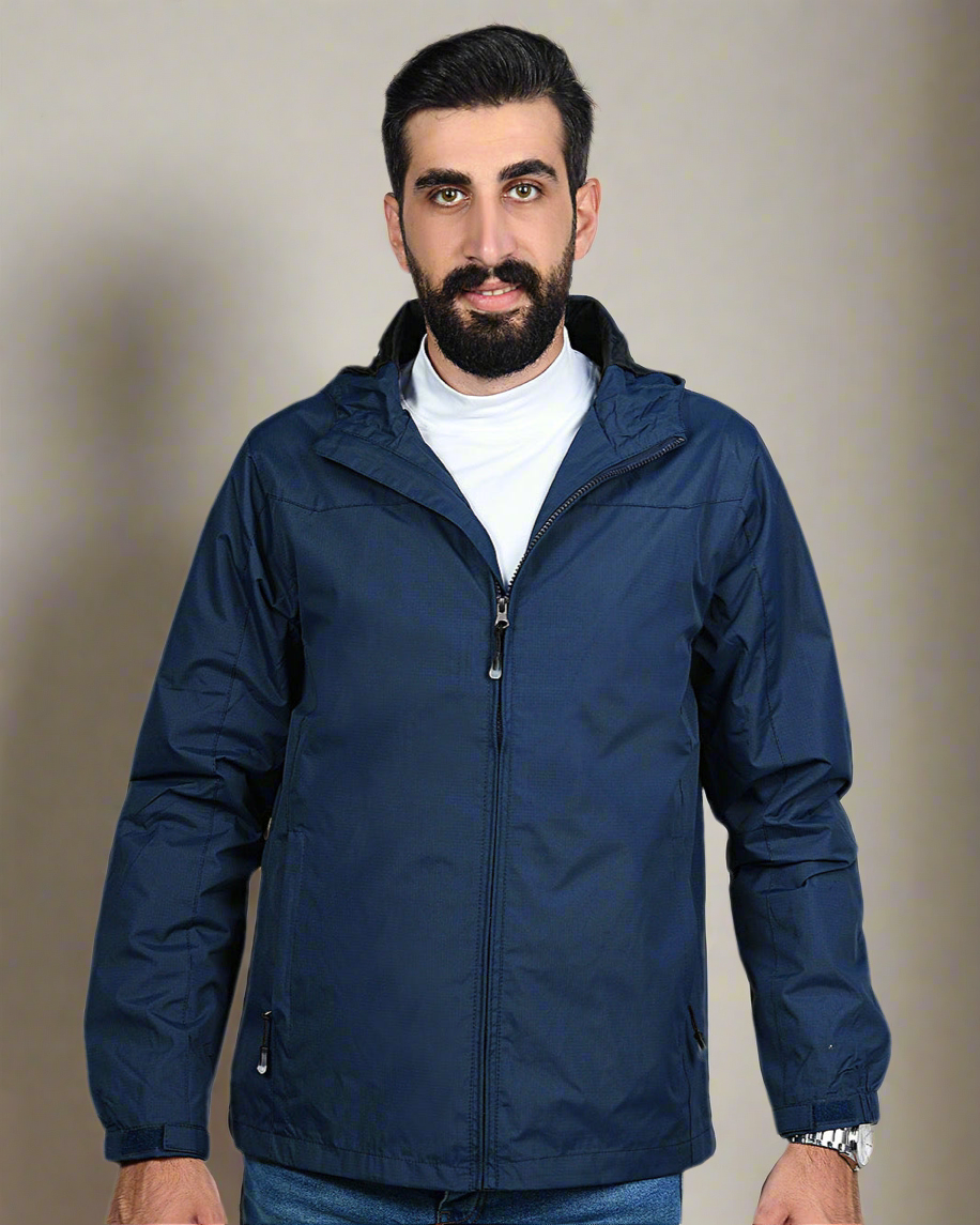 SALE! 2H Navy Hooded Lightweight Casual Jacket