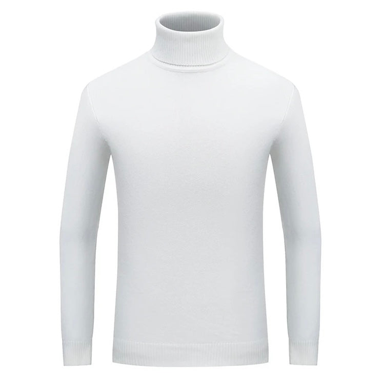 2H #46032 call White High Neck Sweater