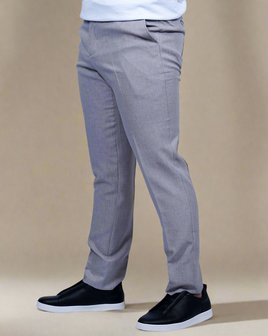 2H Light Gray Casual Embossed Suit