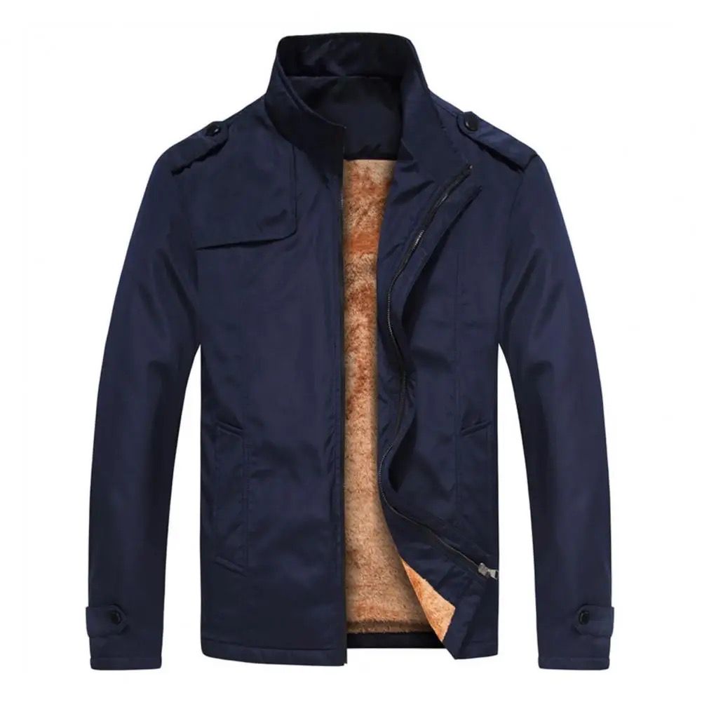 2H Inside Fur Waterproof Navy Jacket