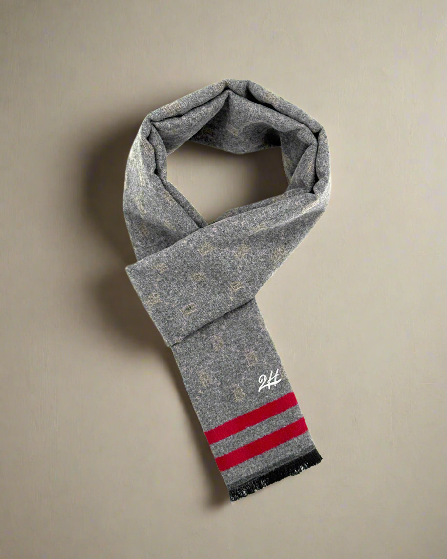 2H Gray/Beige Scarf