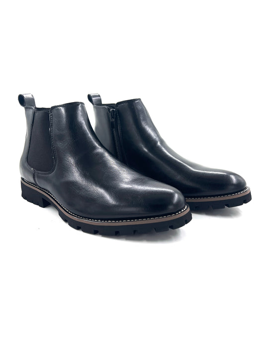 SALE! 2H #A1723 Black Chelsea Boot