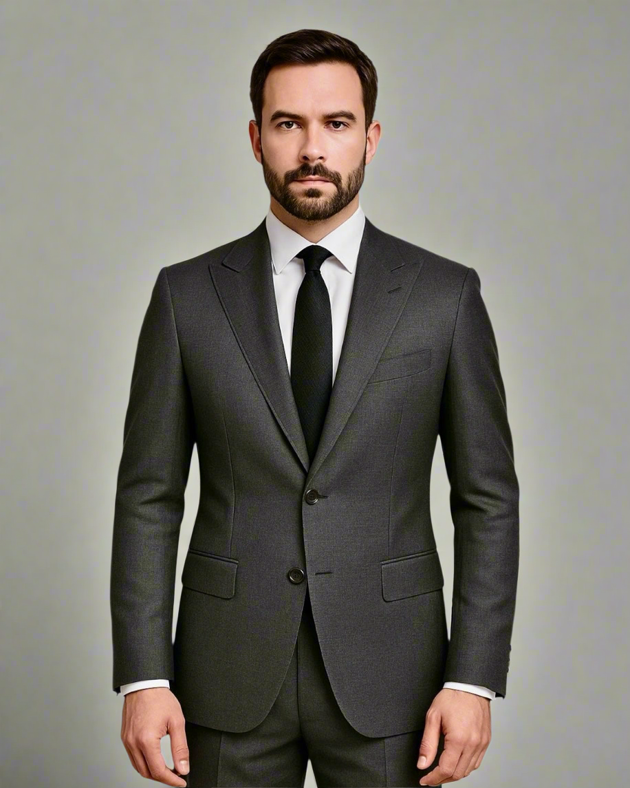 2H Dark Gray Formal suit