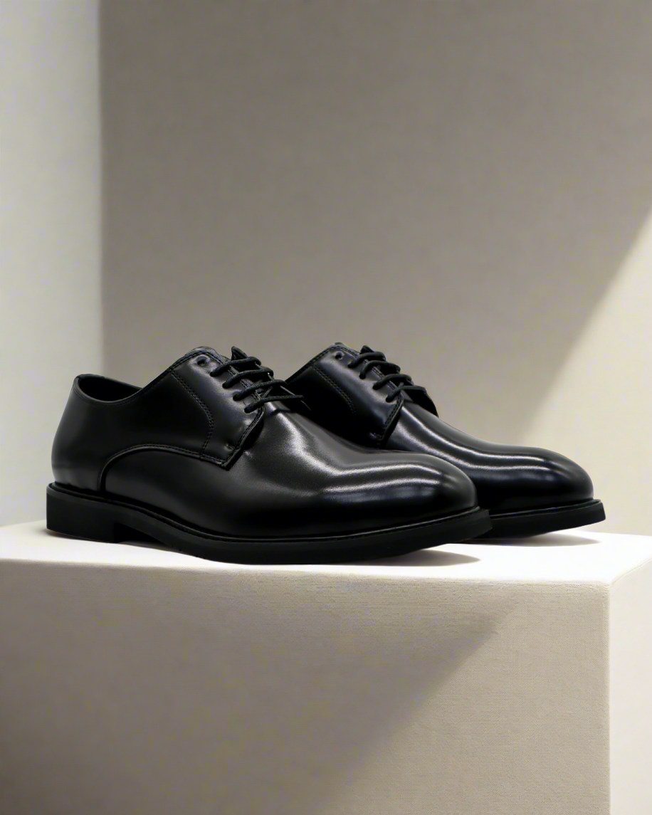2H #2102 8003 1354 Black Formal shoes