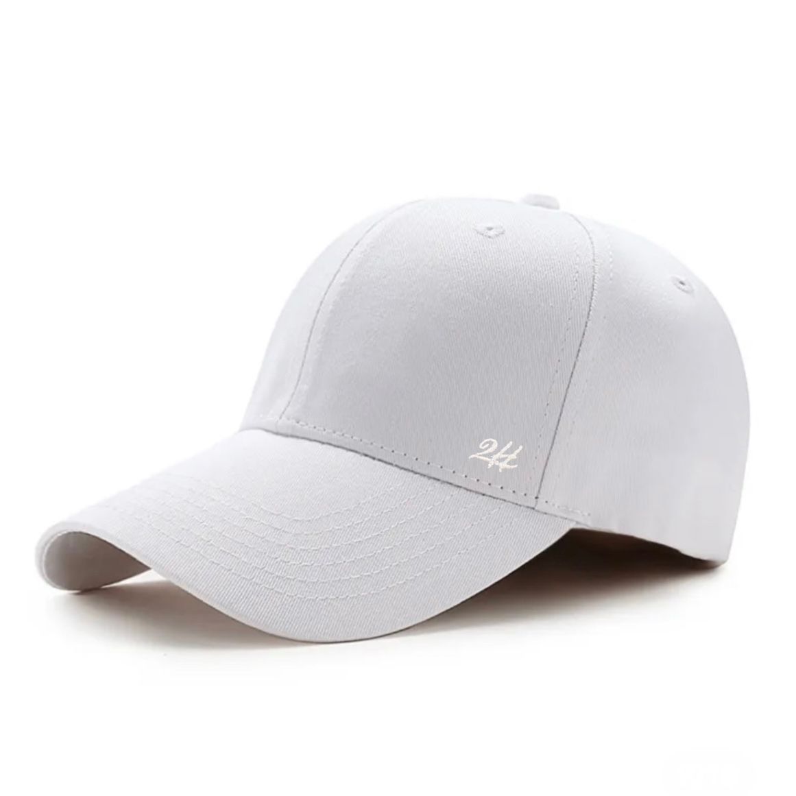 2H Cotton Canvas White Cap
