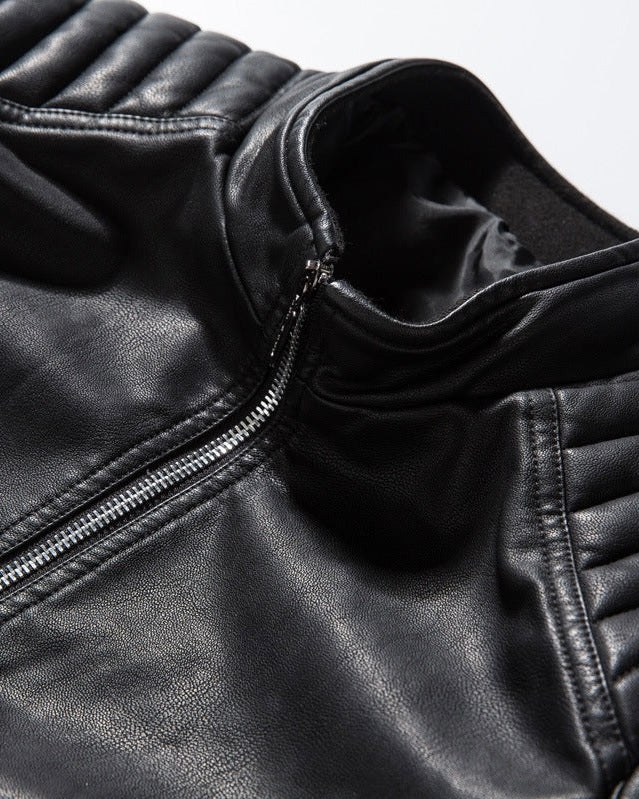 2H #801 Black Leather Jacket