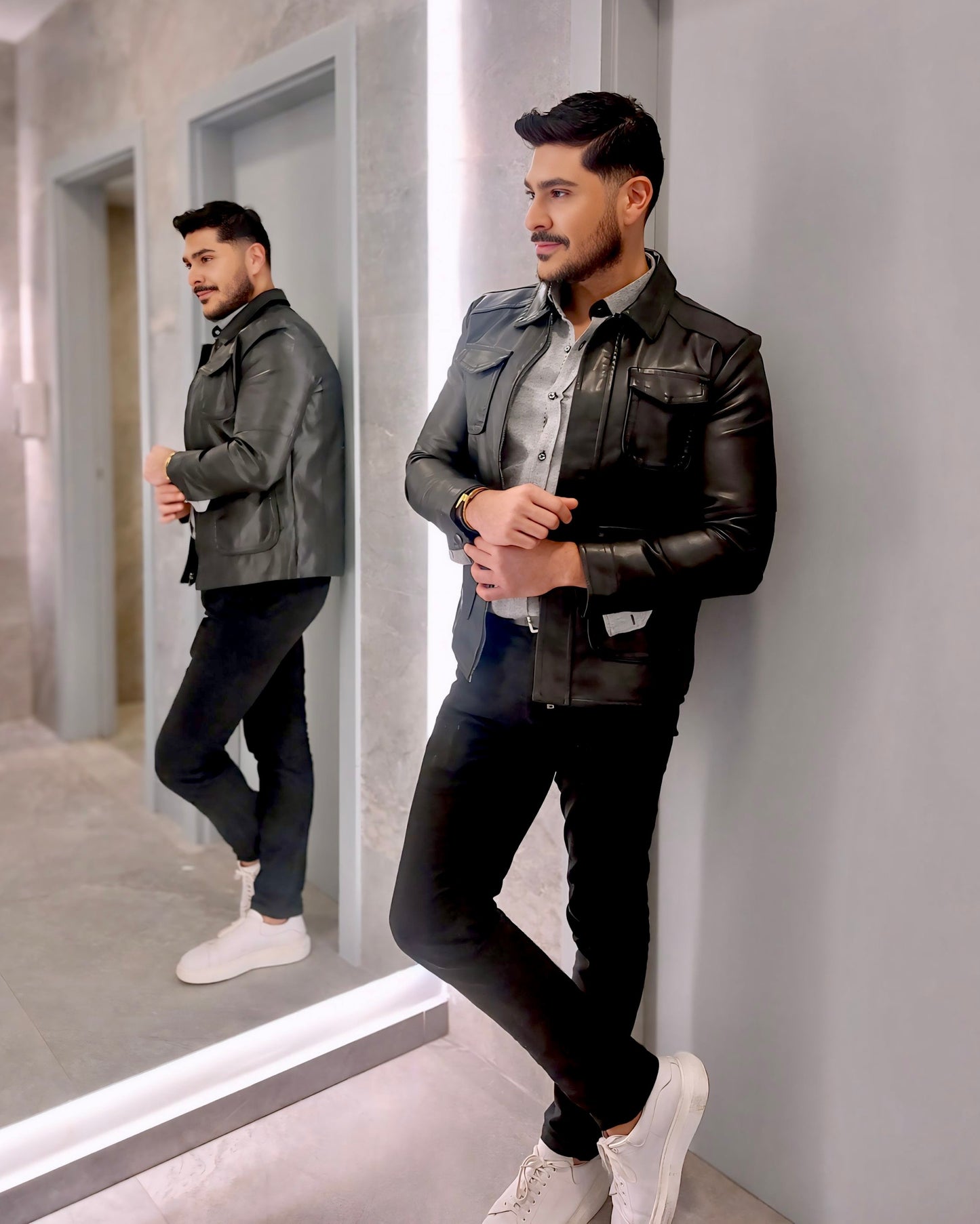 SALE! 2H Leather Casual Jacket