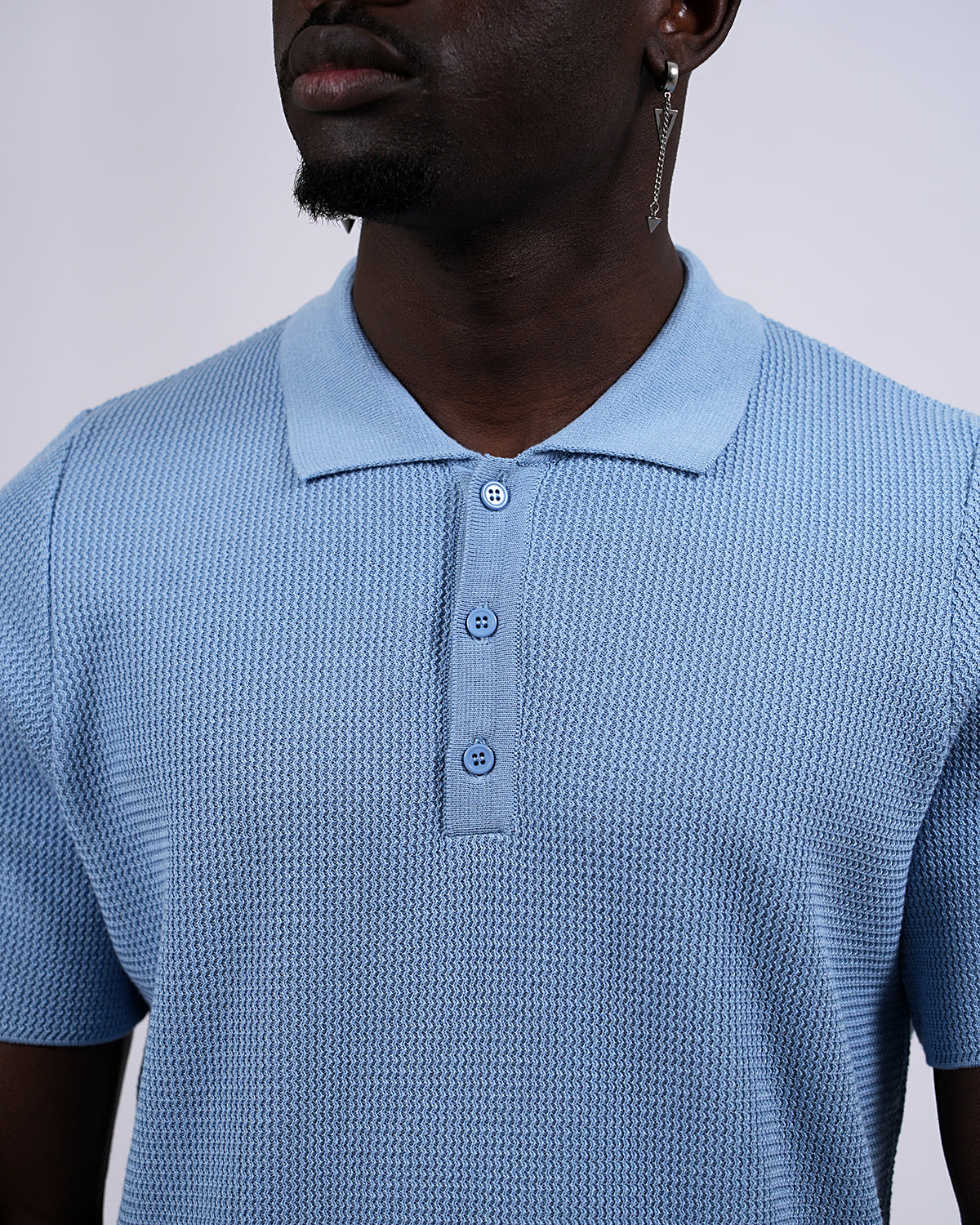 2H #452 Knitted Polo T-Shirt