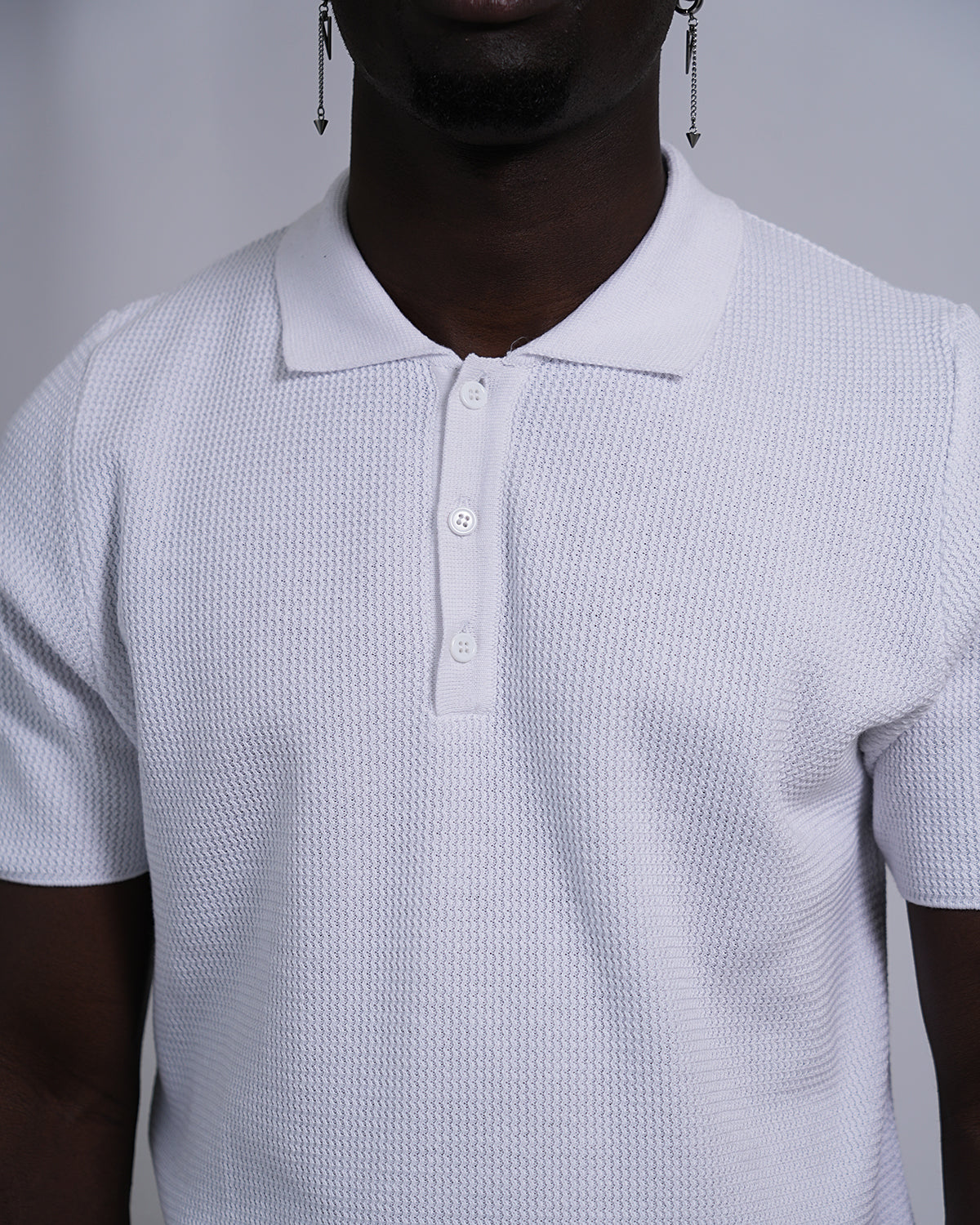 2H #452 Knitted Polo T-Shirt