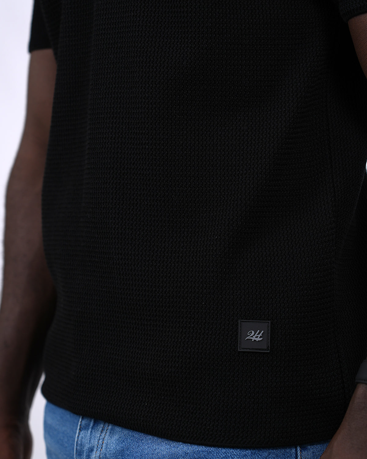2H #452 Knitted Polo T-Shirt