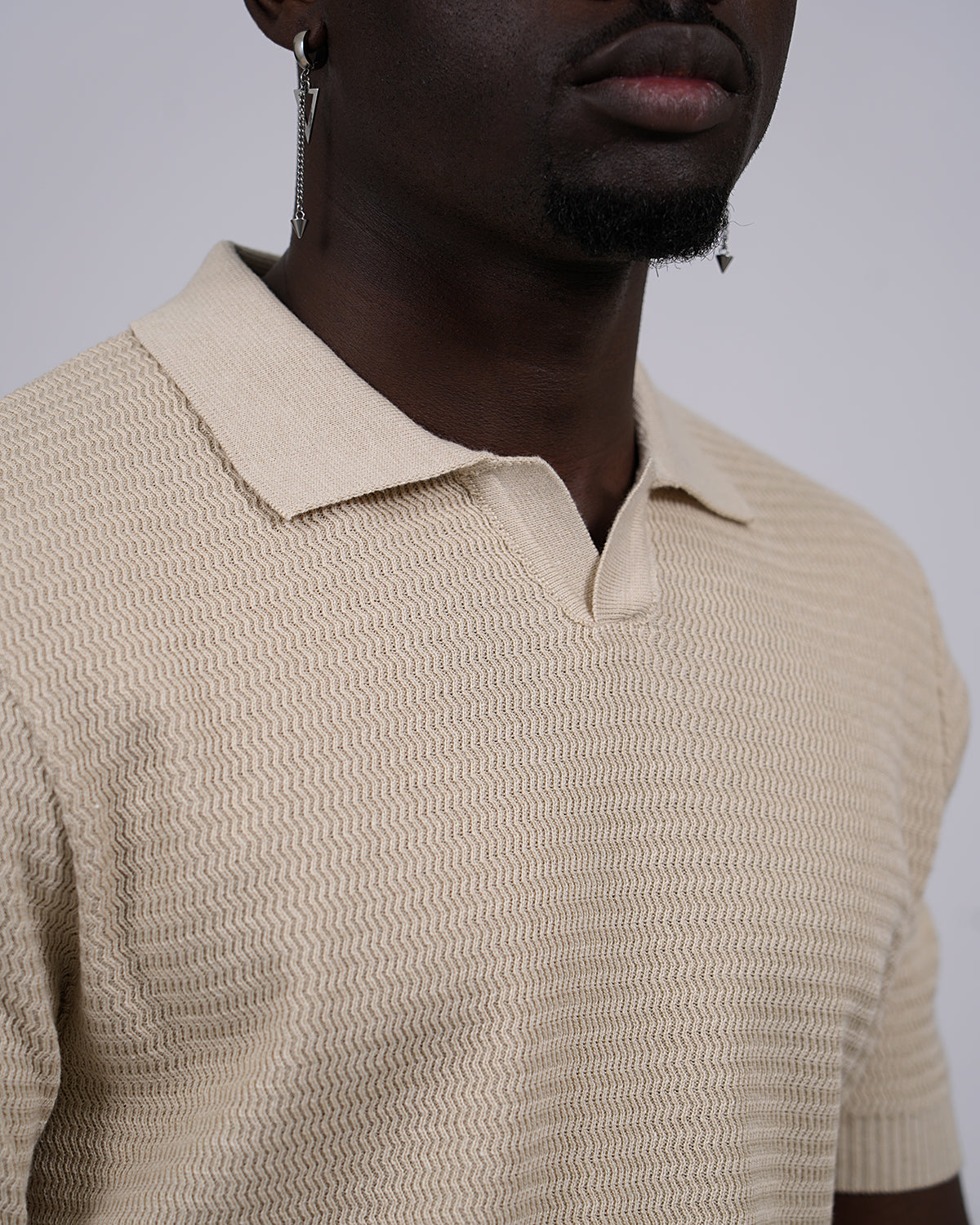 2H #451 Knitted Polo T-Shirt