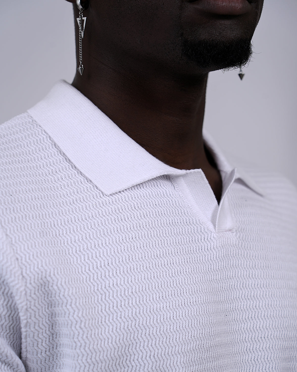 2H #451 Knitted Polo T-Shirt