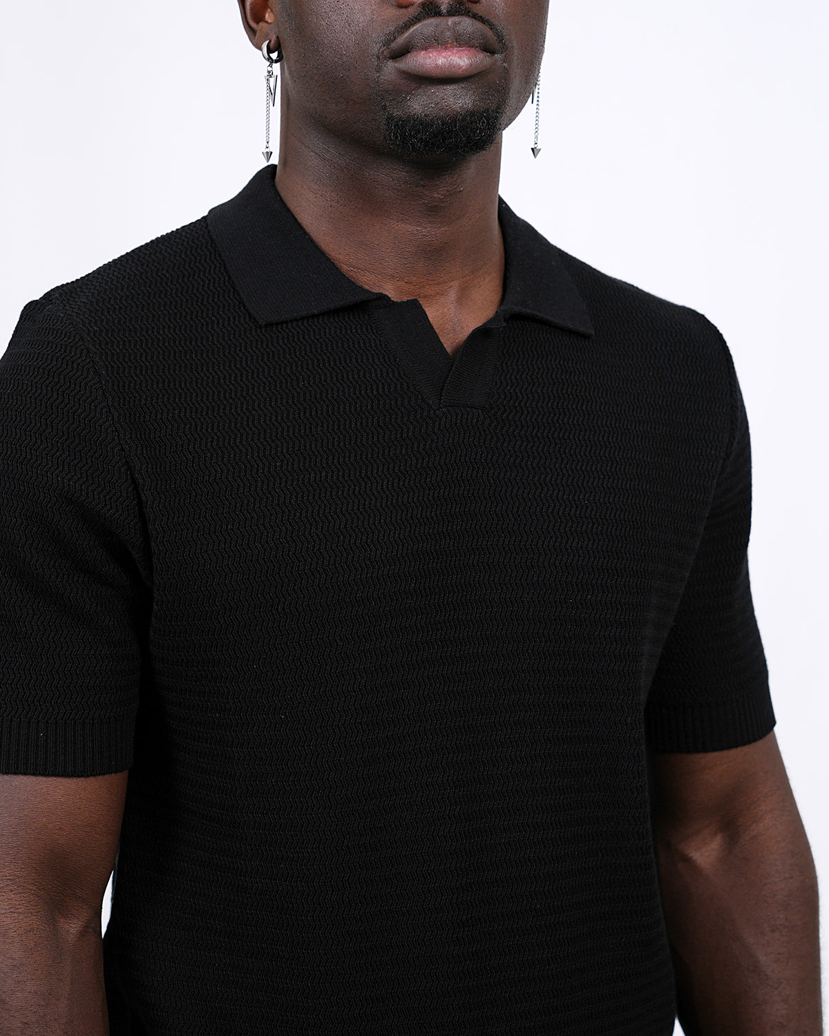 2H #451 Knitted Polo T-Shirt