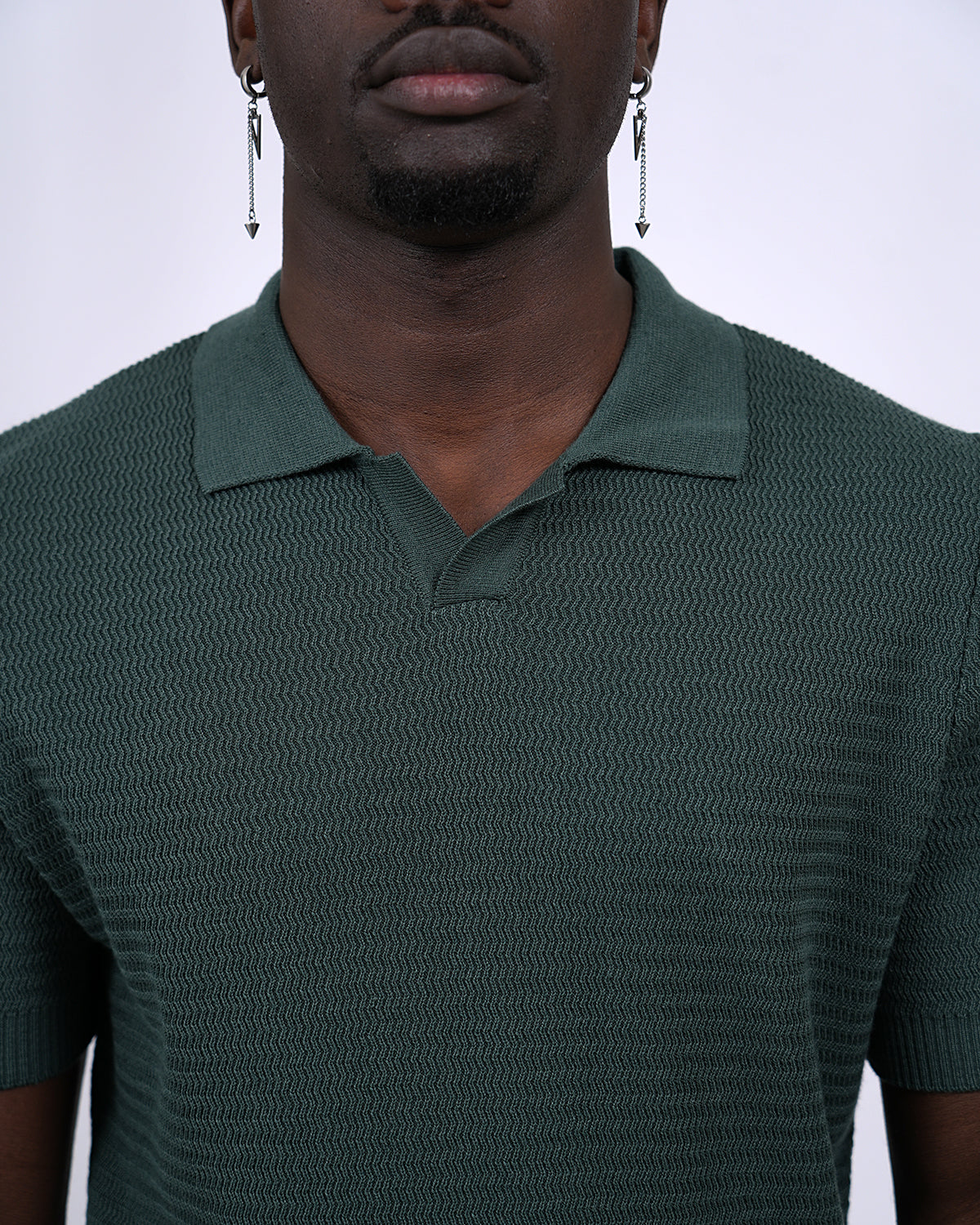 2H #451 Knitted Polo T-Shirt