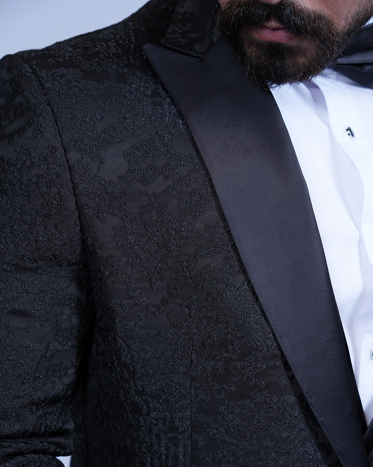 2H #250425 Black Wedding Suit