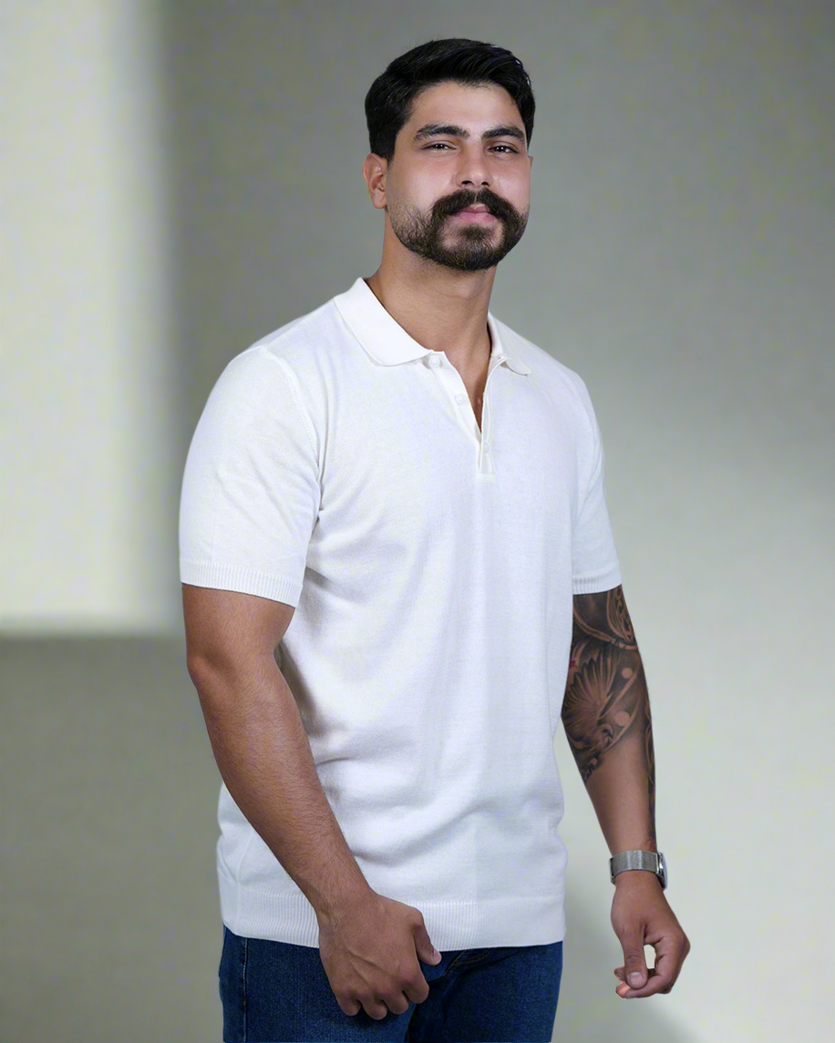 2H # 1862-40 Polo Knitted T-Shirt