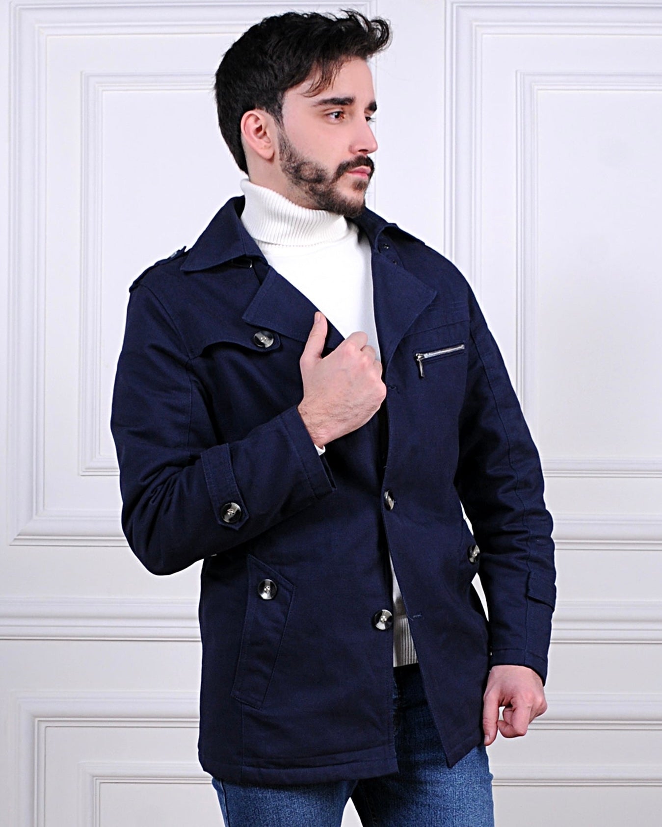 SALE! 2H Navy Winter Warm Casual Jacket