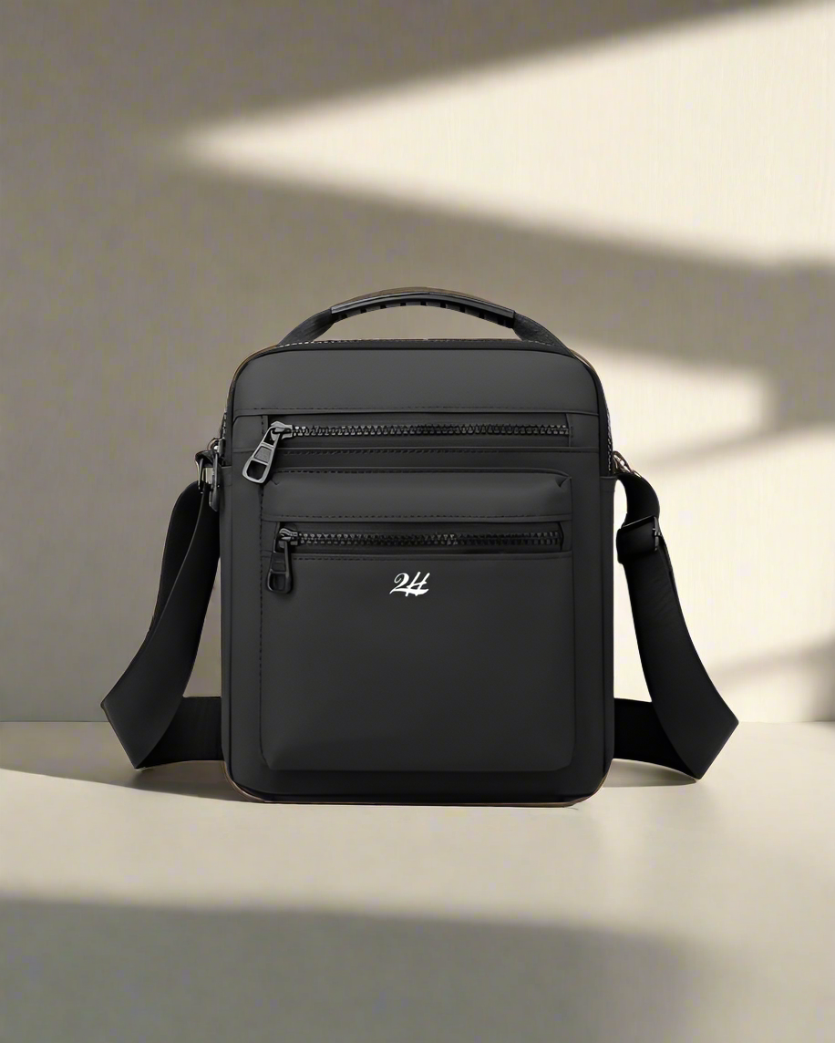 2H Black Waterproof Shoulder Bag
