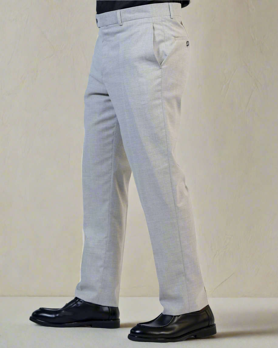 2H Gray One Button Collar Shawl Suit