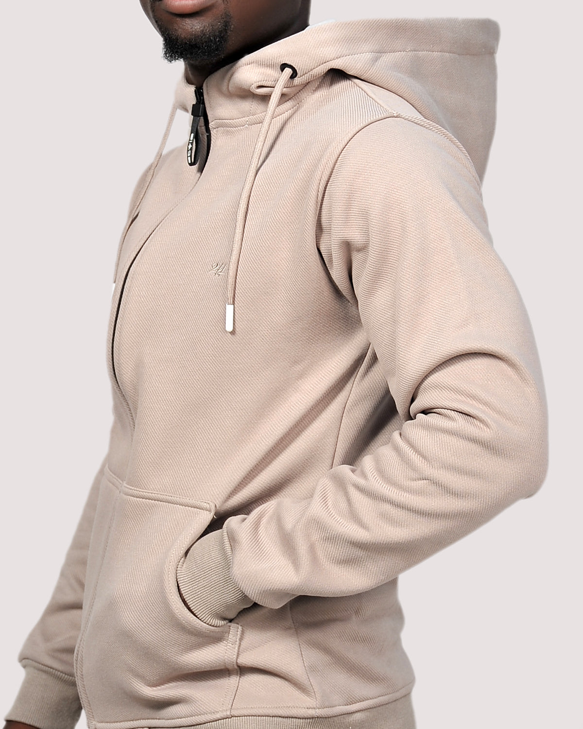 SALE! 2H #9349 Beige Cardigan Cotton Sweater