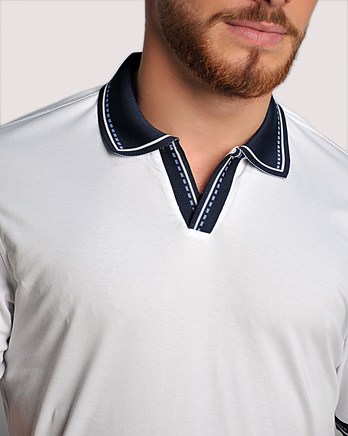 SALE! 2H #12629 White Mercerized Cotton Polo T-Shirt