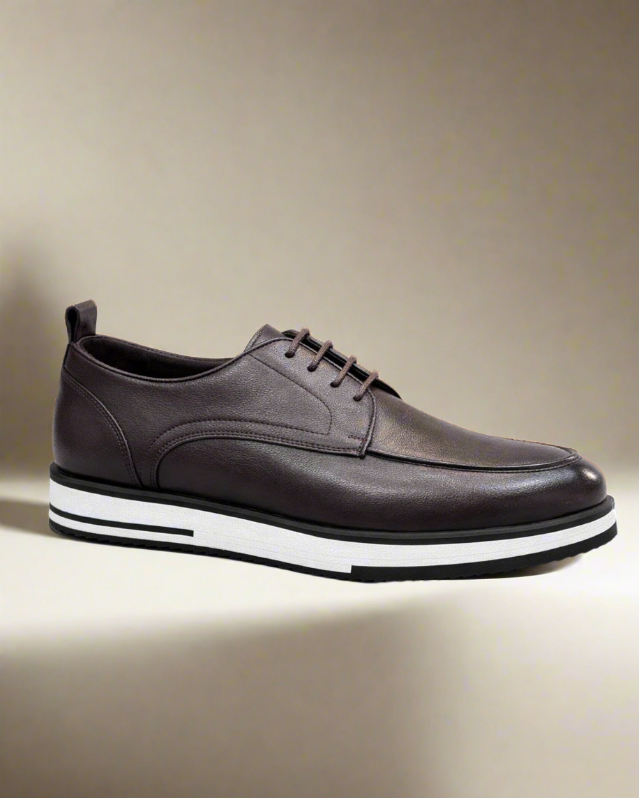 2H #9G Genuine Leather Brown Casual Shoes