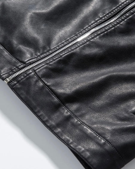 2H #801 Black Leather Jacket