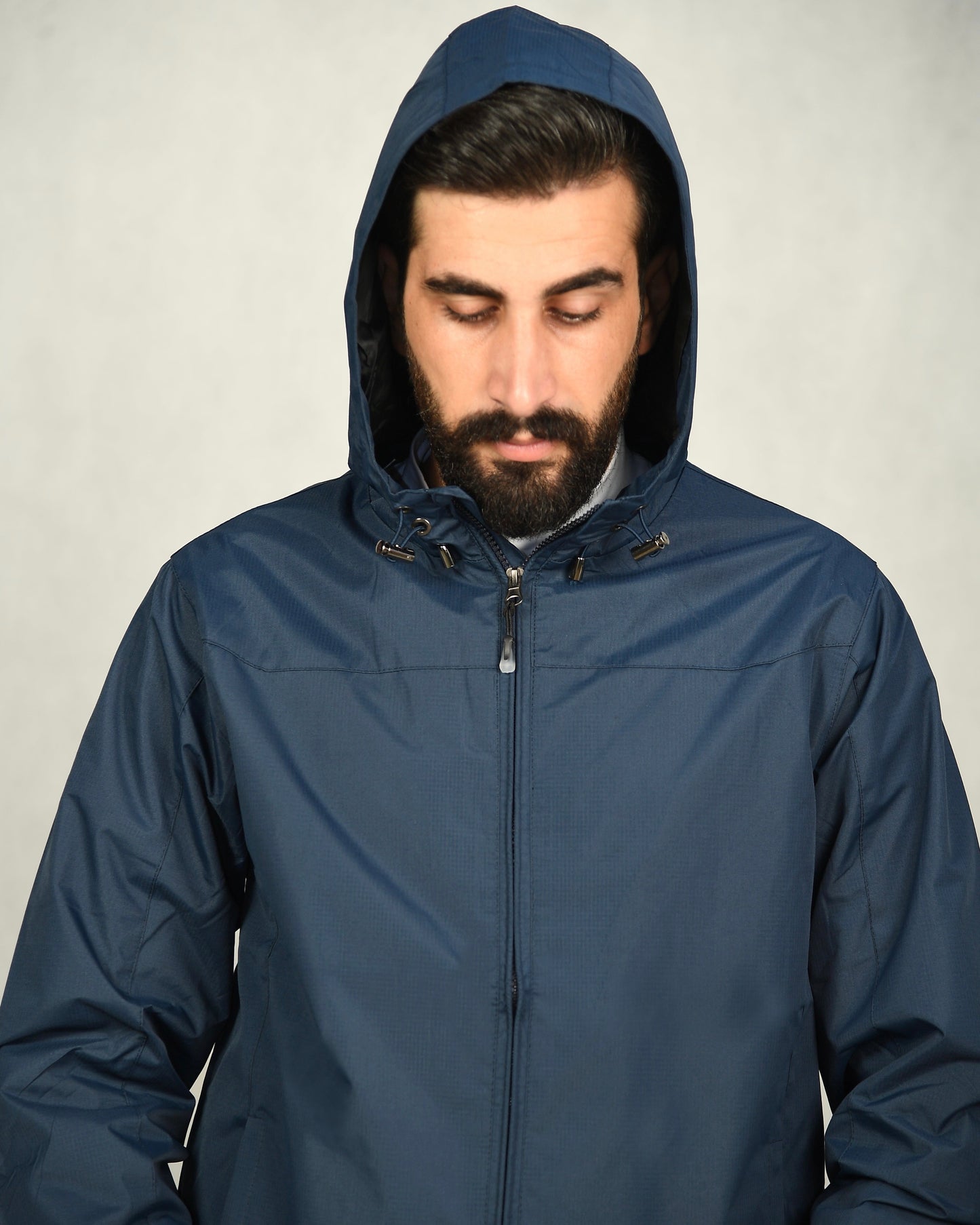 SALE! 2H Navy Hooded Lightweight Casual Jacket