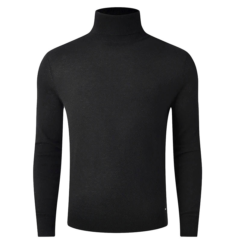 2H #46032 Black High Neck Sweater
