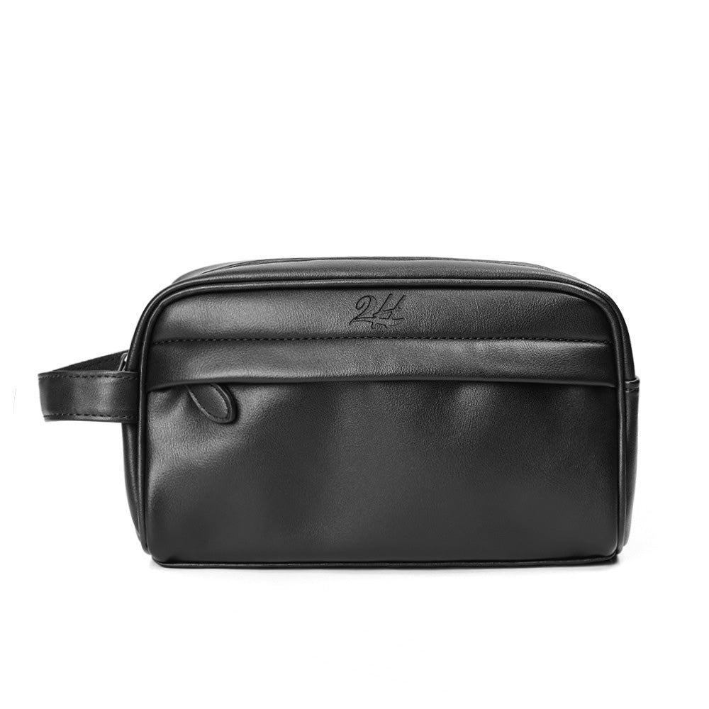 2H Black Plain Clutch Bag